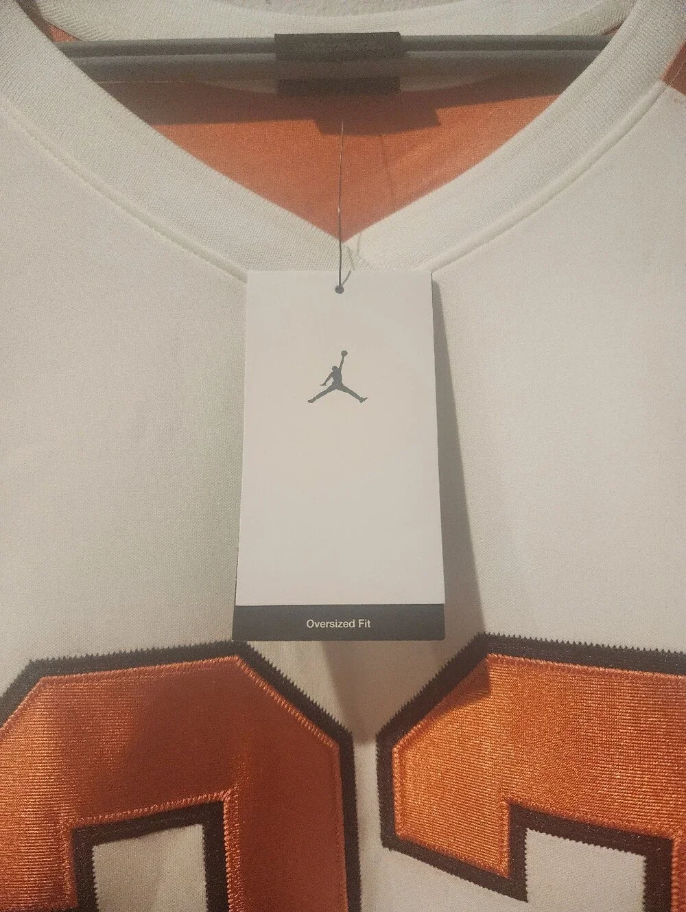 Men's Air Jordan MJ Collegiate Hockey Jersey 'Sail/Starfish/Black'